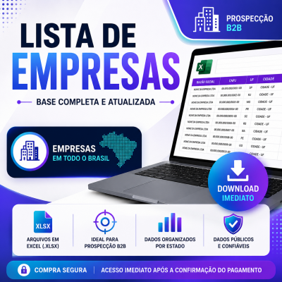 Lista de Empresas - CNAE 0111302 - Cultivo de milho