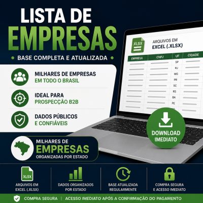 Lista de Empresas - CNAE 0115600 - Cultivo de soja